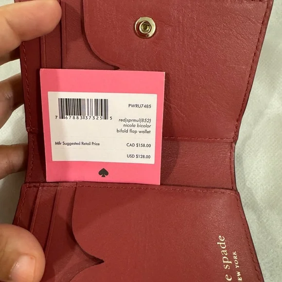 Kate Spade Nicola Bicolor Bifold Flap Wallet – NWT - Picture 5 of 6